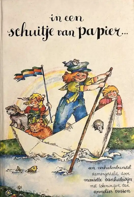 Op = Op In een schuitje van papier - Mariëtte Vanhalewijn
