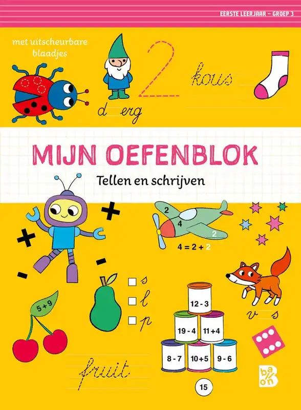 Tijdelijk Beschikbaar Mijn oefenblok: Tellen en schrijven / Druk 1