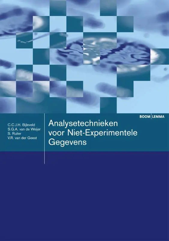 Analysetechnieken voor niet-experimentele gegevens / Druk 1 Beste Prijs