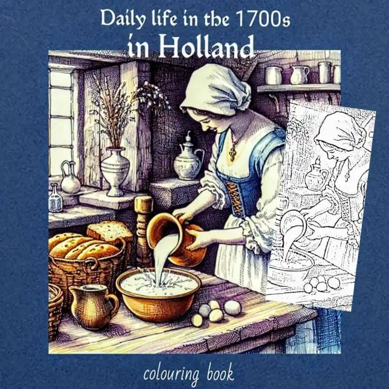 Daily life in 1700s in Holland / 1st Edition Populair