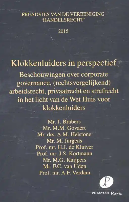 Klokkenluiders in perspectief 2015 / Druk 1 Koop Online