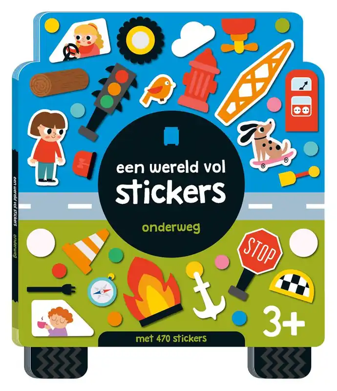 Flitsaanbieding Een wereld vol stickers - Onderweg / Druk 1