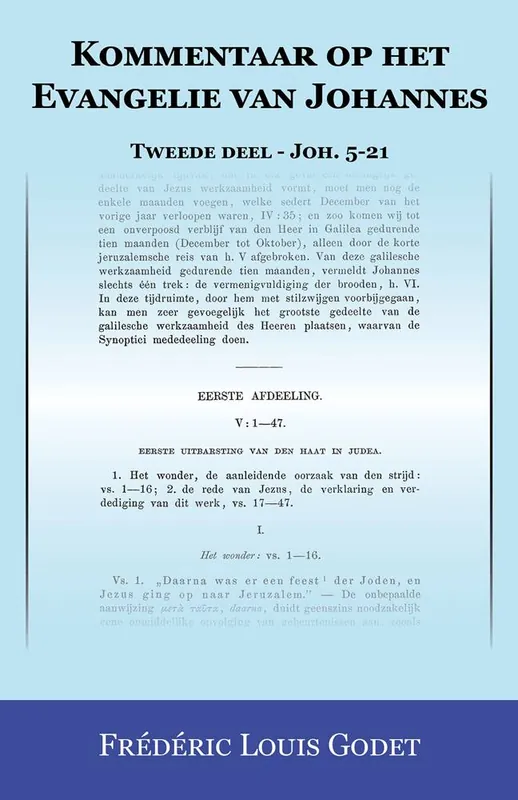 Nu Kopen Kommentaar op het Evangelie van Johannes Tweede deel - Joh. 5-21 / Druk 1