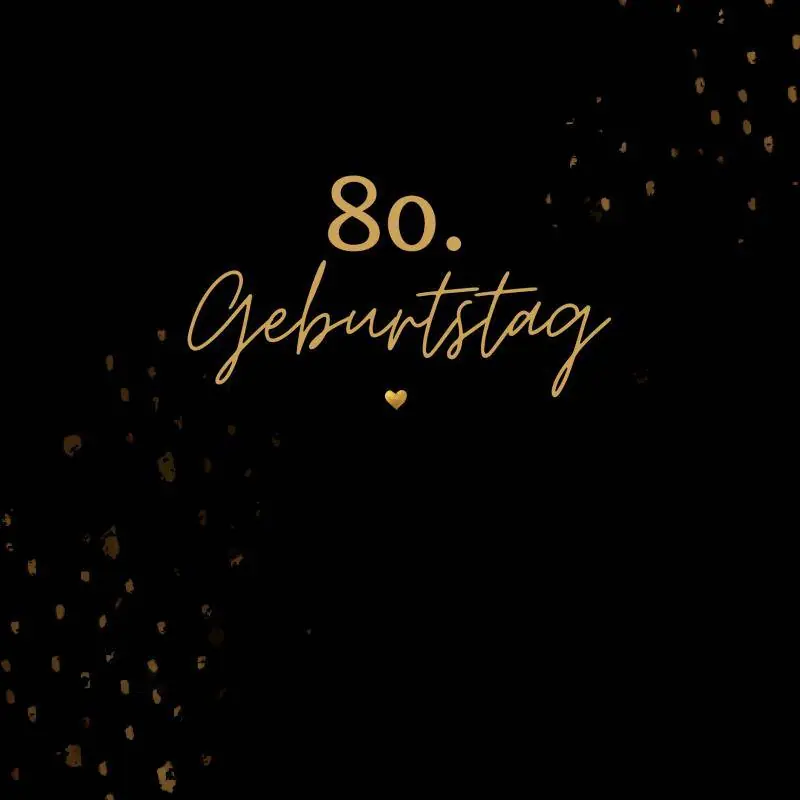 80. Geburtstag- Gästebuch Blanko / 1 Edition Voordeelprijs