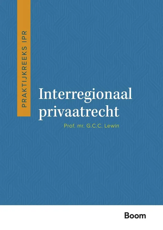 Interregionaal privaatrecht / Druk 1 Seizoensaanbieding