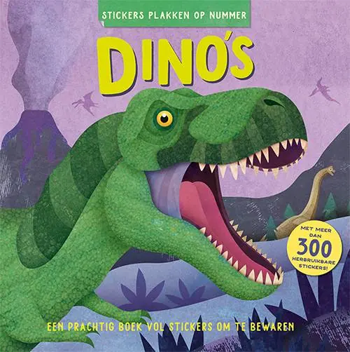 Stickers plakken op nummer - Dino's / Druk 1 Rechtstreeks Van De Fabrikant