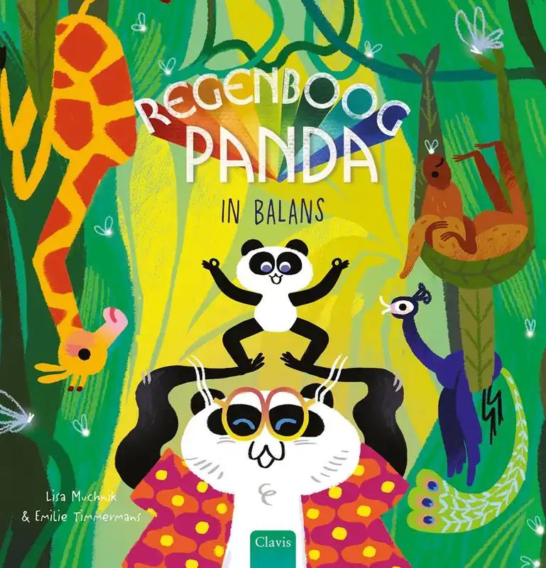 Regenboogpanda in balans / Druk 1 Lage Kosten