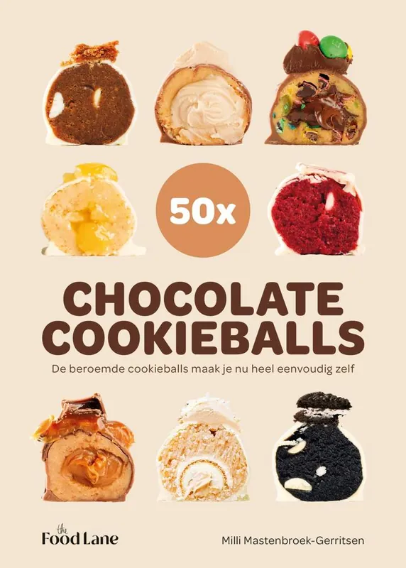 50x Chocolatecookieballs / Druk 1 Fabrieksprijs