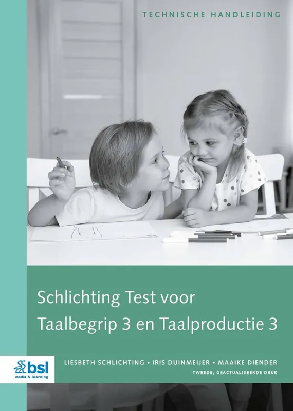Actieprijs Schlichting Test voor Taalbegrip en Taalproductie 3 - Technische Handleiding / Druk 2