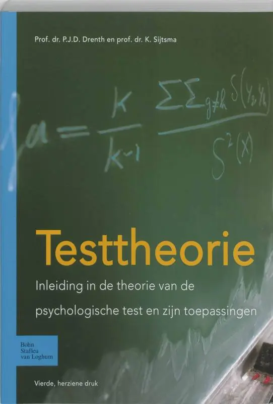 Testtheorie / Druk 4 Actieprijs