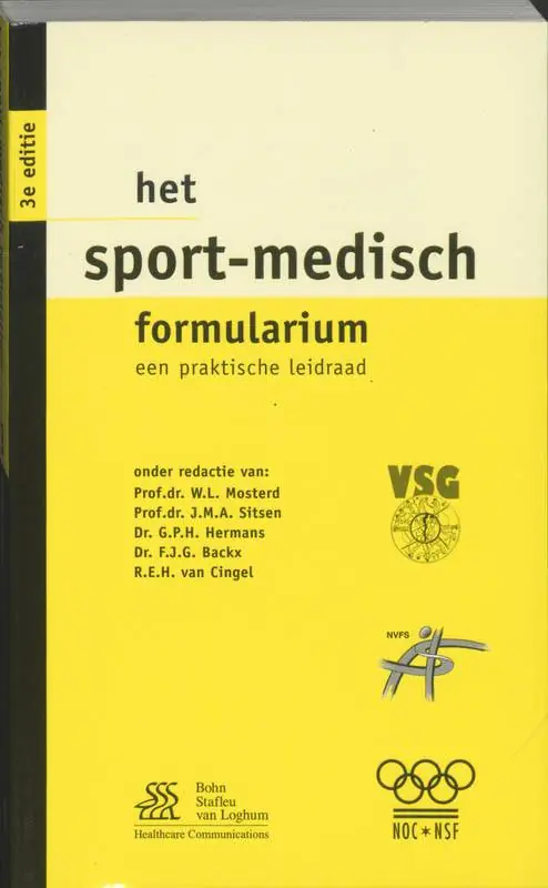 Het sport-medisch formularium / Druk 3 Dagaanbieding
