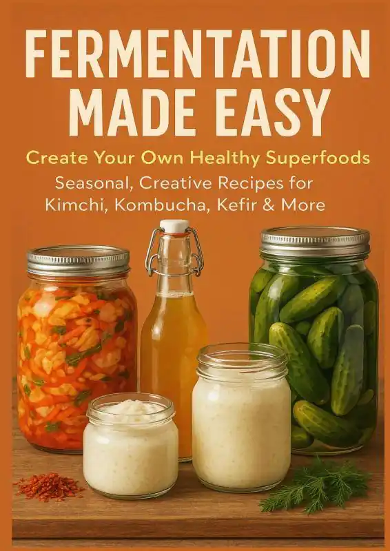Beperkte Voorraad FERMENTATION MADE EASY Create Your Own Healthy Superfoods: Seasonal, Creative Recipes for Kimchi, Kombucha, Kefir & More / 1st Edition