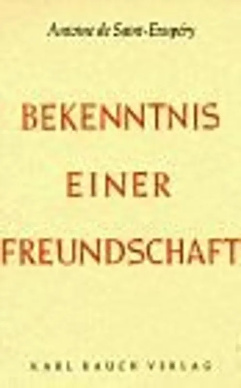 Populair Bekenntnis einer Freundschaft - Unknown