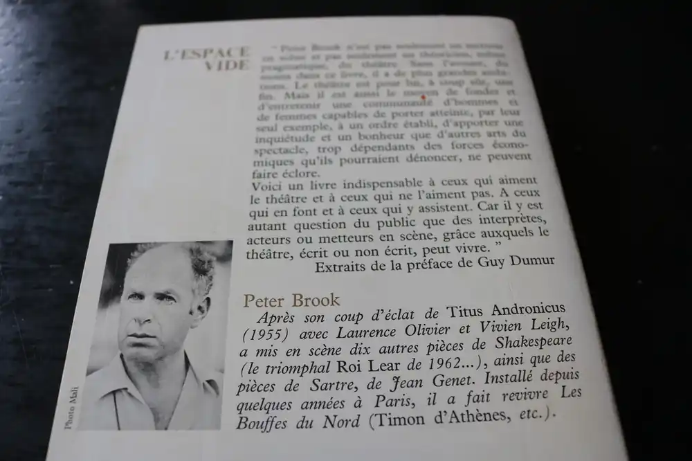 Snelle Levering L' espace vide - Peter brook