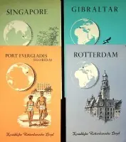 Steden Brochures Koninklijke Rotterdamsche lloyd (Nederlandstalig) 17 stuks - Koninklijke Rotterdamsche lloyd| Direct Beschikbaar