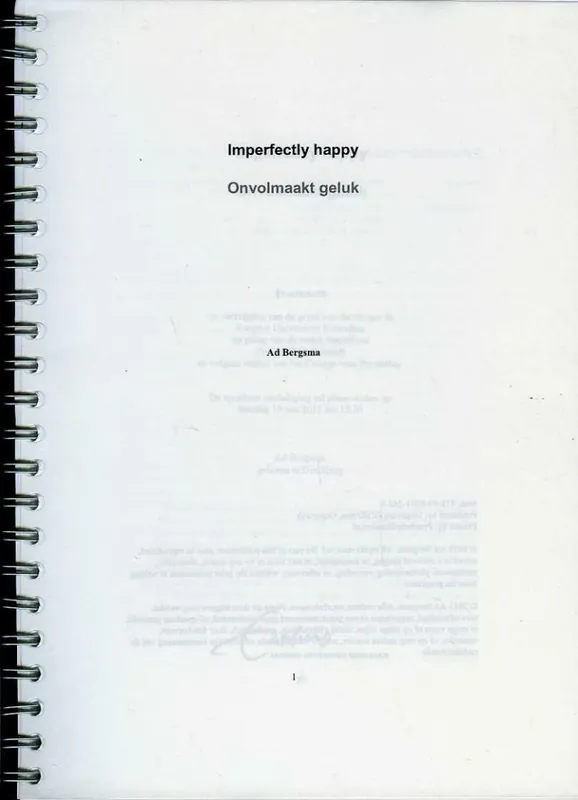 Imperfectly Happy - A. Bergsma Seizoensaanbieding