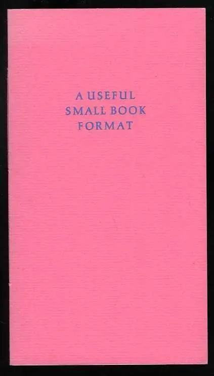 Gratis Verzending A useful small book format, for the home publisher. - Kenneth Hardacre