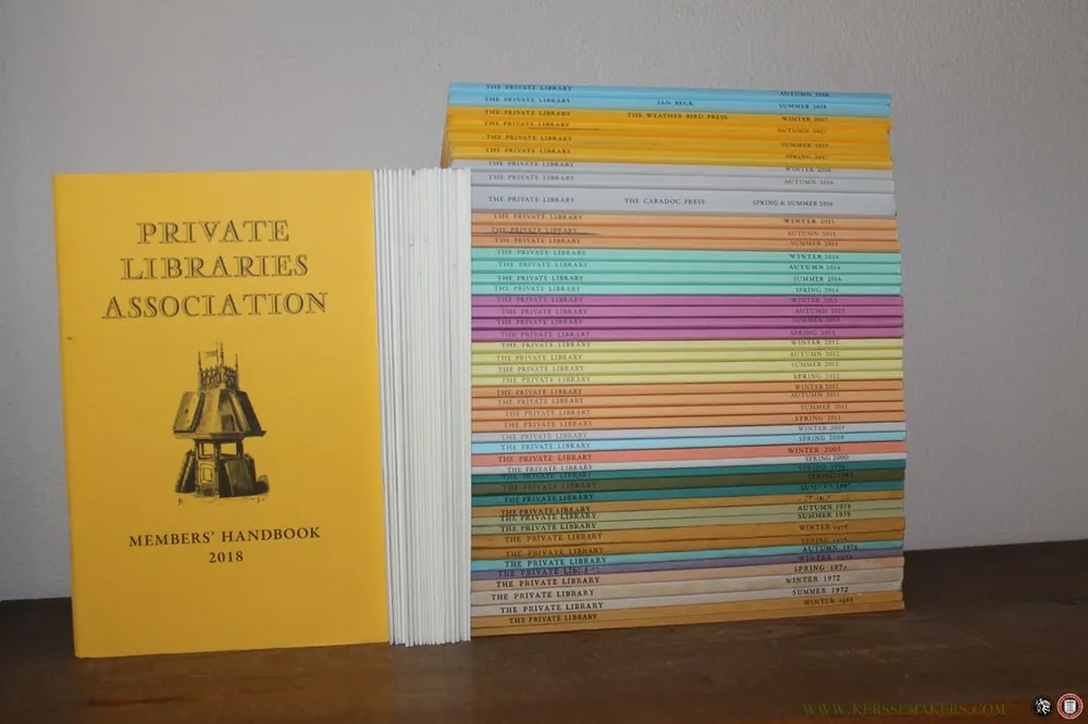 Korting The Private Library. Quarterly of the Private Libraries Association. 47 Volumes + 3 Members' handbooks + several newsletters. - CAVE, Roderick / WAKEMAN, Geoffrey (editors) / et al