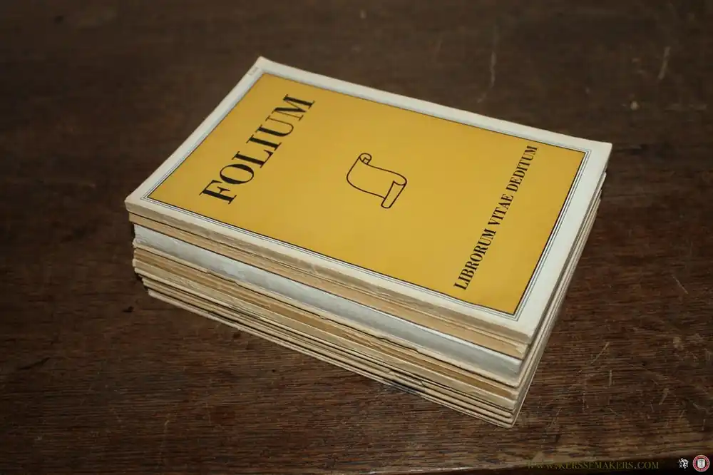 Shop Nu Folium Librorum Vitae Deditum (complete set van dit boekentijdschrift) - GUMBERT, H.L. ( redactie) / Diverse auteurs