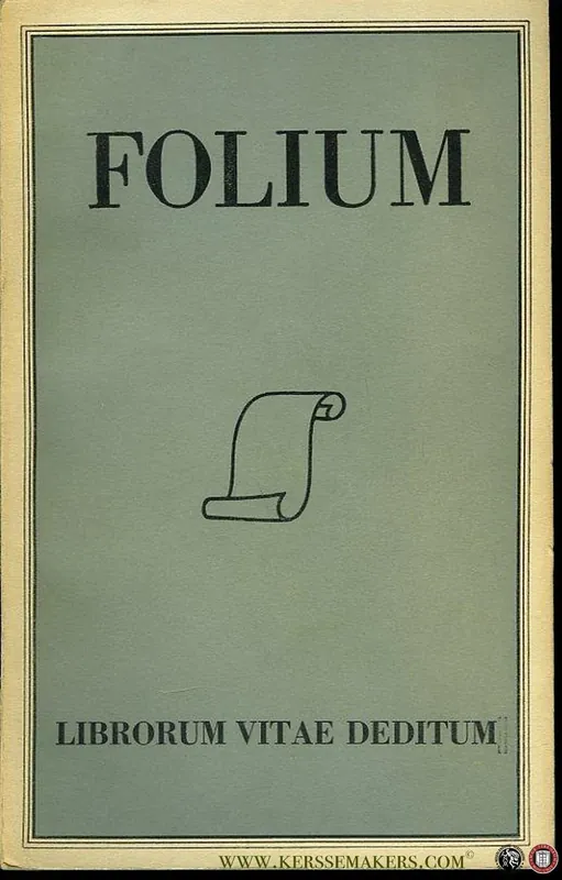 Hete Deal Folium Librorum Vitae Deditum. Jaargang 4 - 1954 - GUMBERT, H.L. ( redactie) / Diverse auteurs