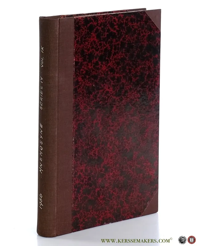 Mnemosyne Bibliotheca Classica Batavia Series IV, Volumen IX. - Groningen, B. A. van / W. J. Verdenius / J. H. Waszink (eds.). Rechtstreeks Van De Fabrikant