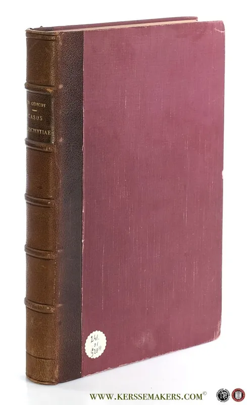 Casus conscientiae propositi ac soluti. Opus postumum... Theologiae Moralis Institutiones... Editio Quarta. - Genicot, Eduardo / I. S'Alsmans. Beste Prijs