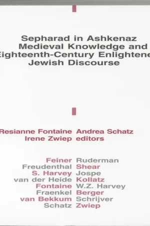 Sepharad in Ashkenaz Medieval Knowledge and Eighteenth-Century Englightened Jewish Dicourse - Fontaine, Resianne/Schatz, Andrea/Zwiep, Irene Speciale Aanbieding