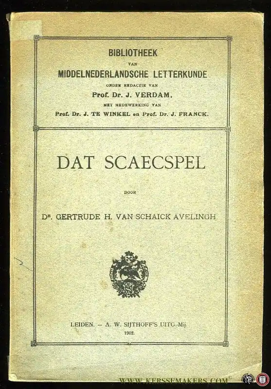 Populair Dat scaecspel. - SCHAICK AVELINGH, Gertrude H. van (uitgegeven door)