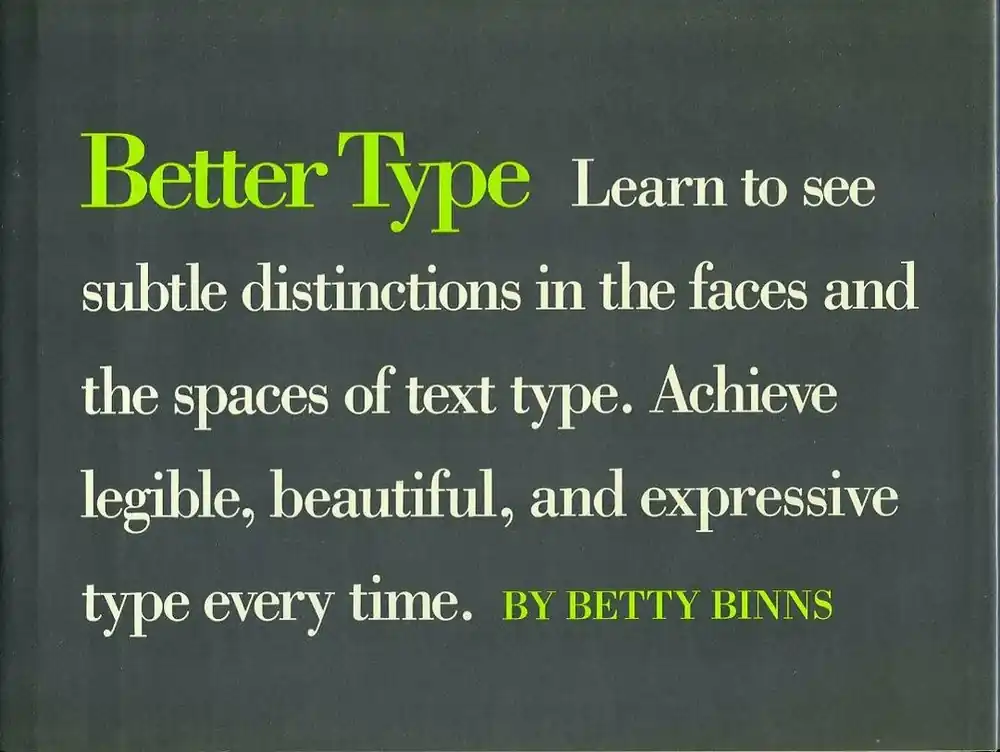 Flitsaanbieding Better type - Betty Binns