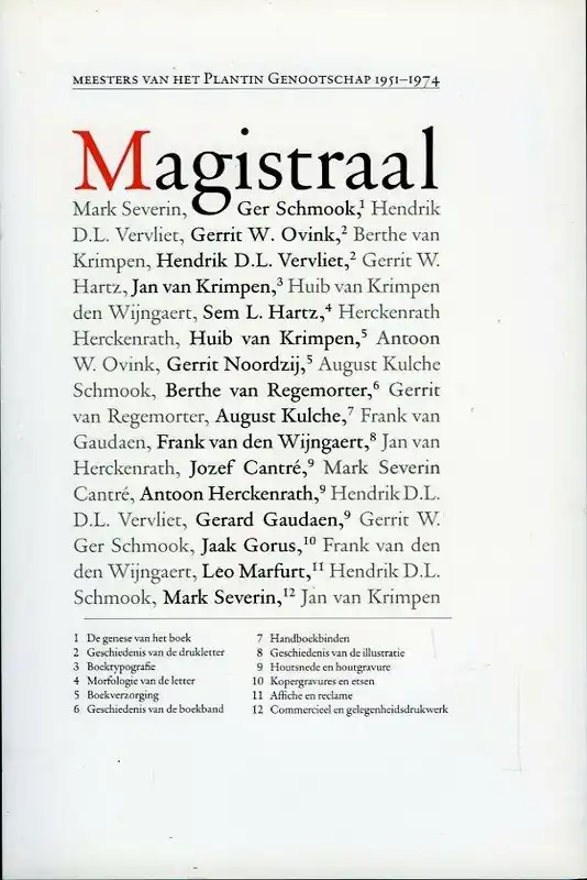 Magistraal! - H. Binneweg; J. MIDDENDORP; F. de Nave; A. De Vylder; M. HELLEMANS Premium