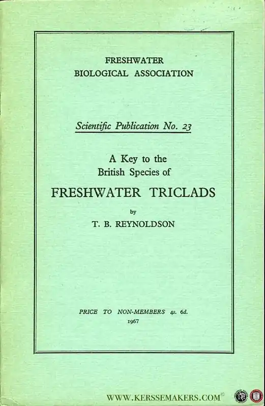 Premium A key to the British species of freshwater triclads (Turbellaria, Paludicola) - REYNOLDSON, T.