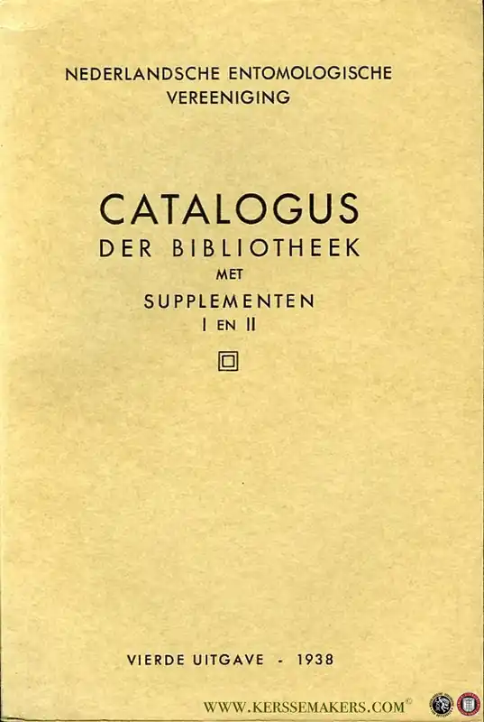 Populair Nederlandsche Entomologische Vereeniging. Catalogus der Bibliotheek met supplementen I en II (in 1 band) - UYTTENBOOGAART, D. (voorwoord)