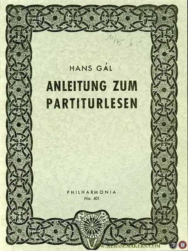 Gratis Retour Anleitung zum Partiturlesen - GAL, Hans