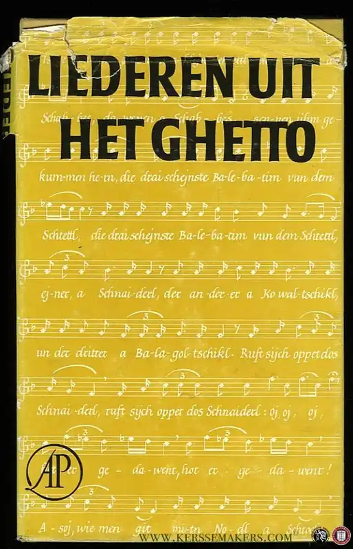 Liederen uit het ghetto. Vijftig liederen in het Jiddisj en Nederlands met muzieknoten - JANDA, Elsbeth / SPRECHER, Max (samengesteld door) Speciale Aanbieding