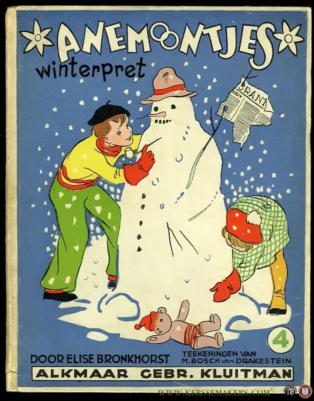 Fabrieksprijs Anemoontjes IV. Winterpret - BRONKHORST, Elise / Teekeningen van M. Bosch van Drakestein