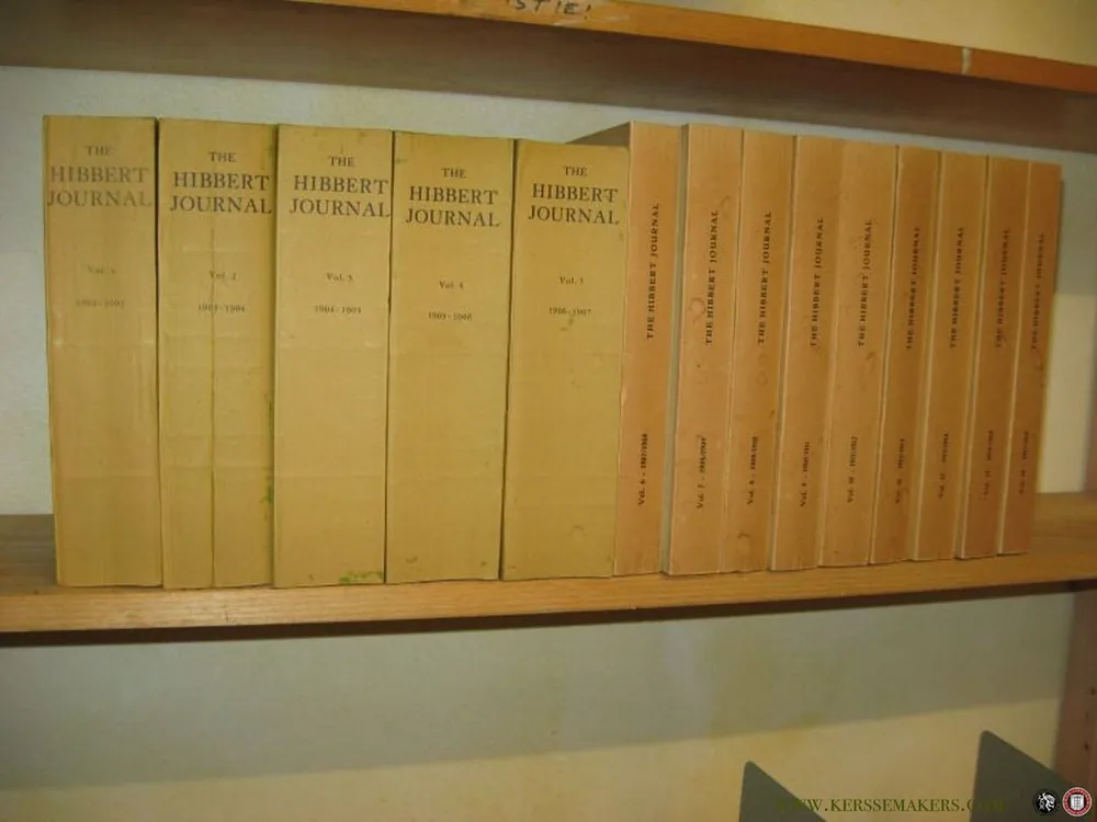 Veilige Betaling The Hibbert Journal. A Quarterly Review of Religion, Theology, and Philosophy. Volume 1-14, (= 1902/1903 - 1915/1916, Reprint) - JACKS, L.P. and DAWES HICKS, G.
