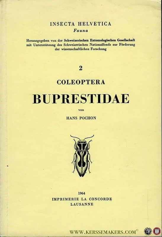 Coleoptera Buprestidae / Insecta Helvetica Fauna 2 - POCHON, Hans Voordeelprijs