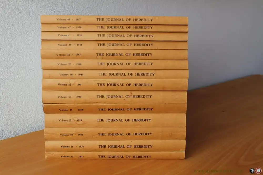 Koop Online The Journal of Heredity. An Illustrated Monthly Publication Devoted to Plant Breeding, Animal Breeding, and Eugenics. 14 Volumes in reprint - Aa