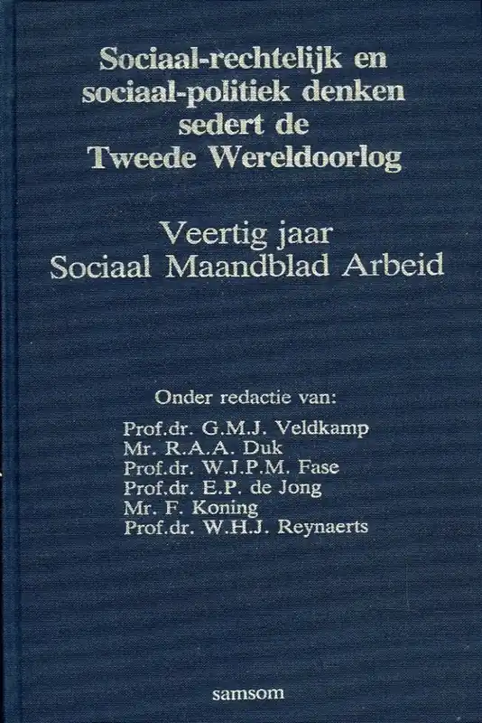 Sociaal-rechtelyk en sociaal-politiek denken - Veldkamp Bestseller