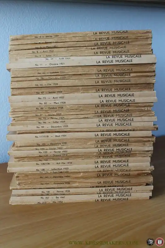 La Revue Musicale. Revue Mensuelle Internationale d'art Musical Ancien et Moderne (37 no's in 35 volumes) - PRUNIERES, Henry (directeur) Snelle Levering
