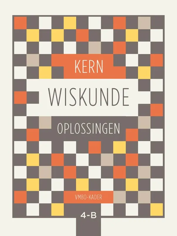 Must-Have KERN Wiskunde vmbo-kader 4 deel B oplossingenboek / Druk 1