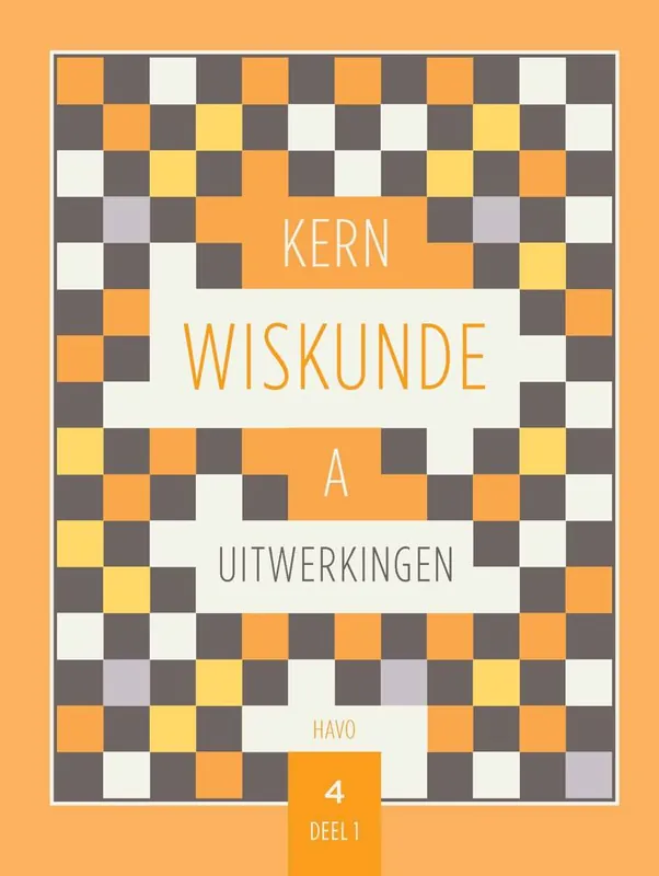 KERN Wiskunde uitwerkingenboek havo 4 wiskunde A deel 1 / Druk 1 Exclusieve Aanbieding