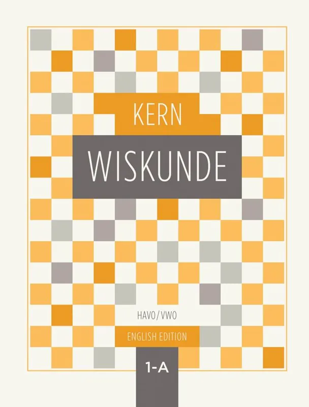 Koop Online KERN Wiskunde leerboek havo/vwo 1 deel A - English edition / 1st Edition