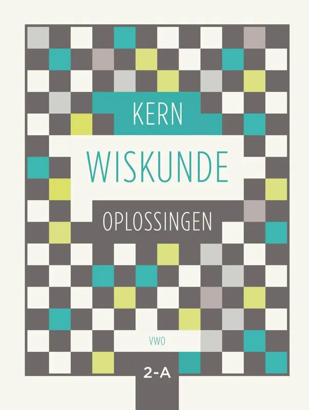 Weekendaanbieding KERN Wiskunde oplossingenboek vwo 2 deel A / Druk 1