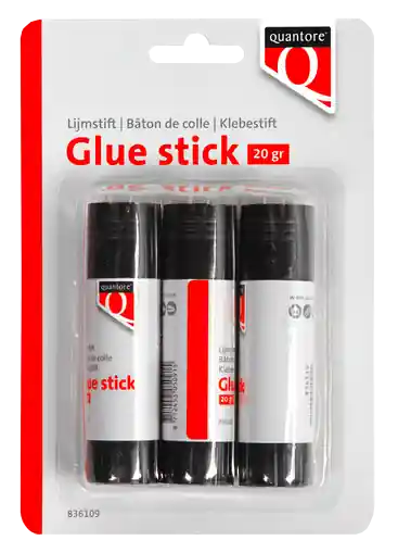 Lijmstift Quantore 3x20gr blister Actieprijs