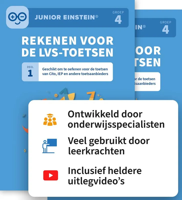 Exclusieve Aanbieding Rekenen voor de LVS-toetsen set - Deel 1 en 2 - Groep 4 / Druk 1