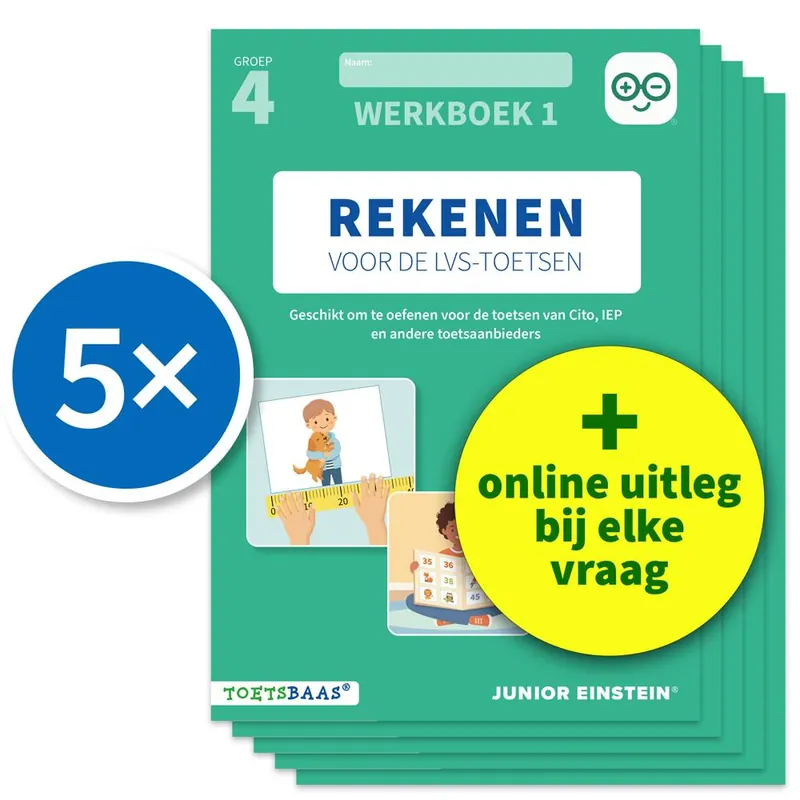 Rekenen voor de LVS-toetsen - Groep 4 - Werkboek 1 / Druk 1 Uitverkoop