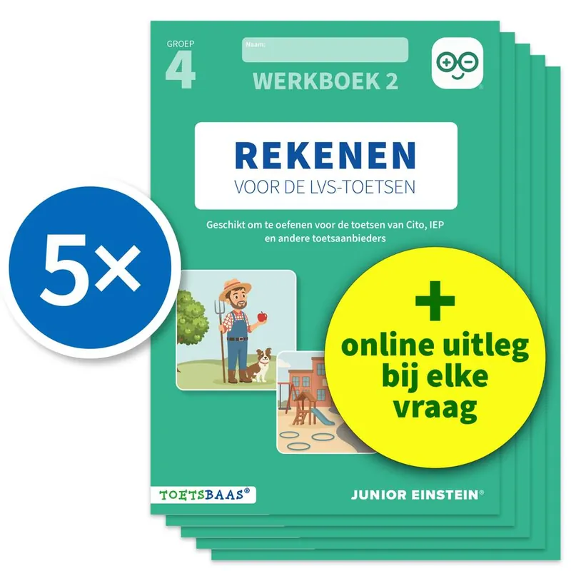 Hoge Kwaliteit Rekenen voor de LVS-toetsen - Groep 4 - Werkboek 2 / Druk 1