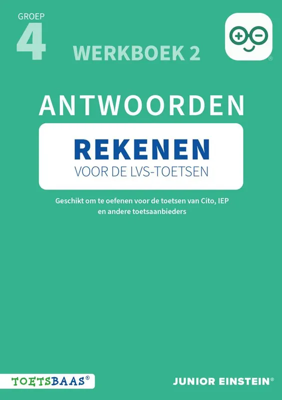 Uitverkoop Rekenen voor de LVS-toetsen - Groep 4 - Antwoordenboek 2 / Druk 1