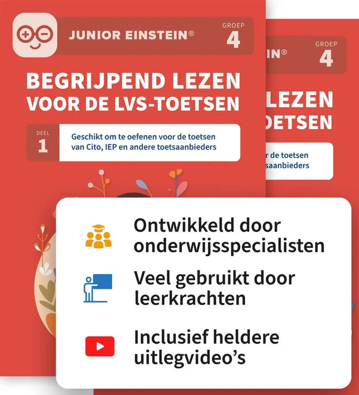 Begrijpend lezen voor de LVS-toetsen set - Deel 1 en 2 - Groep 4 / Druk 1 Meest Verkocht